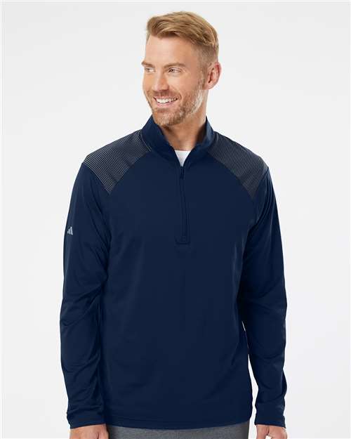 A520 Men's Shoulder Stripe Quarter-Zip Pullover