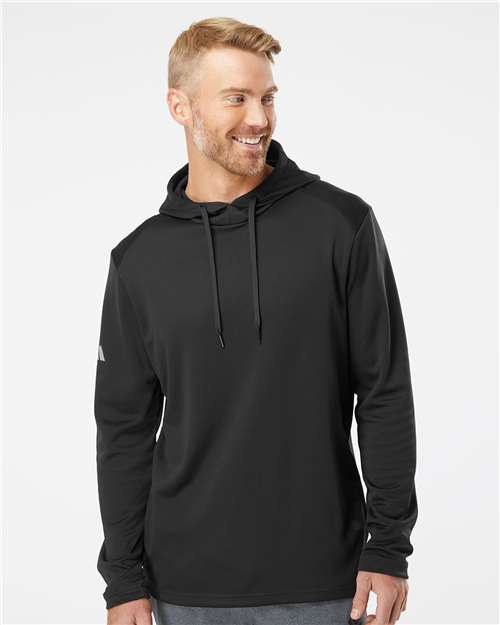 A530 Men's Textured Mixed Media Hooded Sweatshirt