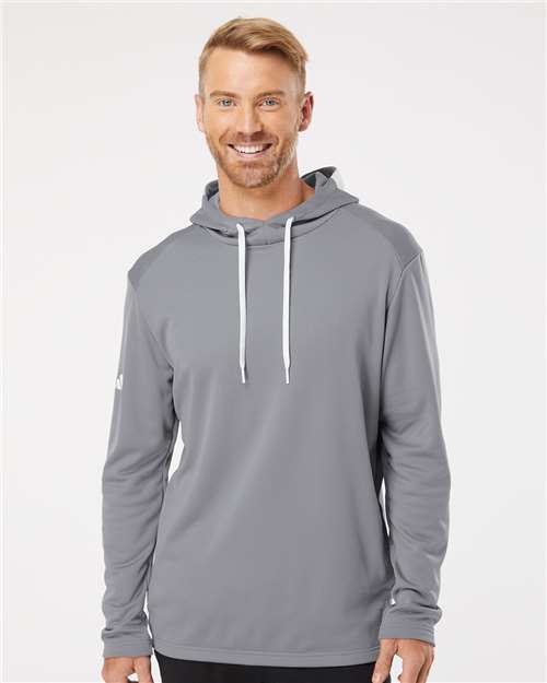 A530 Men's Textured Mixed Media Hooded Sweatshirt