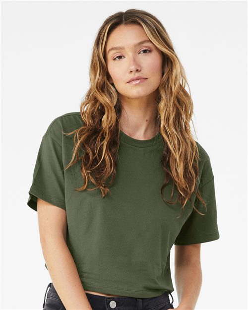 6482 Women's Jersey Crop Tee